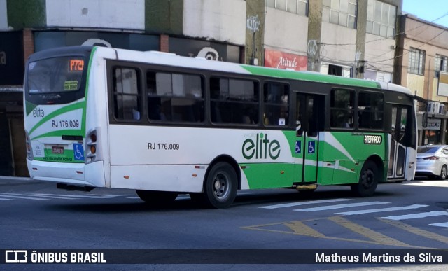 Viação Elite RJ 176.009 na cidade de Volta Redonda, Rio de Janeiro, Brasil, por Matheus Martins da Silva. ID da foto: 7835169.