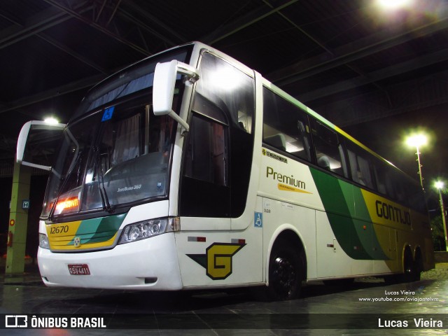 Empresa Gontijo de Transportes 12670 na cidade de Curvelo, Minas Gerais, Brasil, por Lucas Vieira. Número da foto: #7836184.