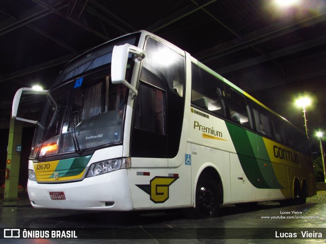 Empresa Gontijo de Transportes 12670 na cidade de Curvelo, Minas Gerais, Brasil, por Lucas Vieira. ID da foto: 7836184.