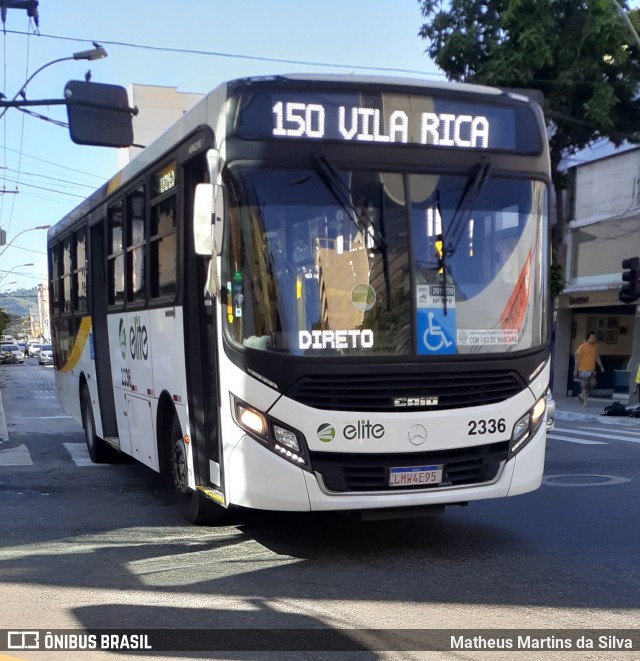 Viação Elite 2336 na cidade de Volta Redonda, Rio de Janeiro, Brasil, por Matheus Martins da Silva. Número da foto: #7835158.