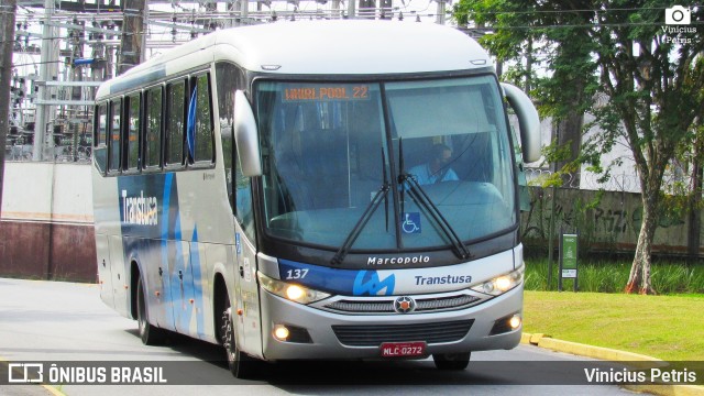 Transtusa - Transporte e Turismo Santo Antônio 137 na cidade de Joinville, Santa Catarina, Brasil, por Vinicius Petris. ID da foto: 7836683.