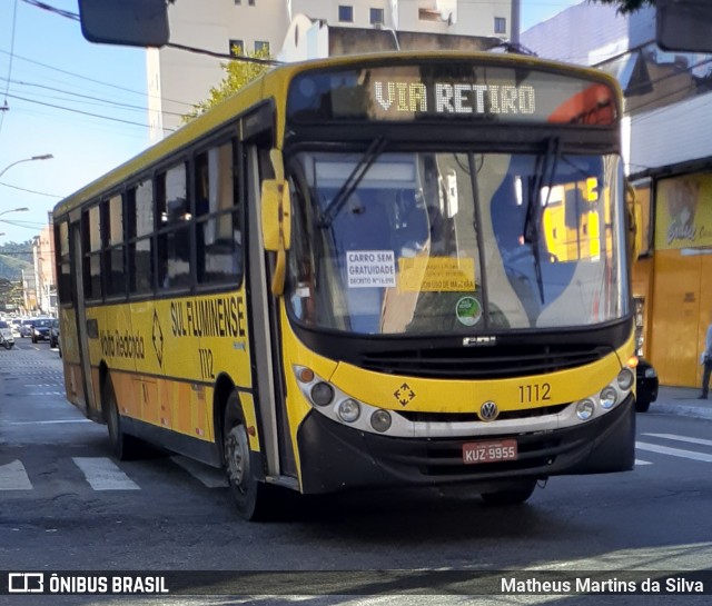 Viação Sul Fluminense 1112 na cidade de Volta Redonda, Rio de Janeiro, Brasil, por Matheus Martins da Silva. ID da foto: 7835177.