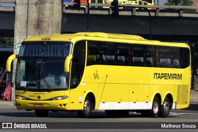 Viação Itapemirim 8929 na cidade de Rio de Janeiro, Rio de Janeiro, Brasil, por Matheus Souza. ID da foto: 7839025.