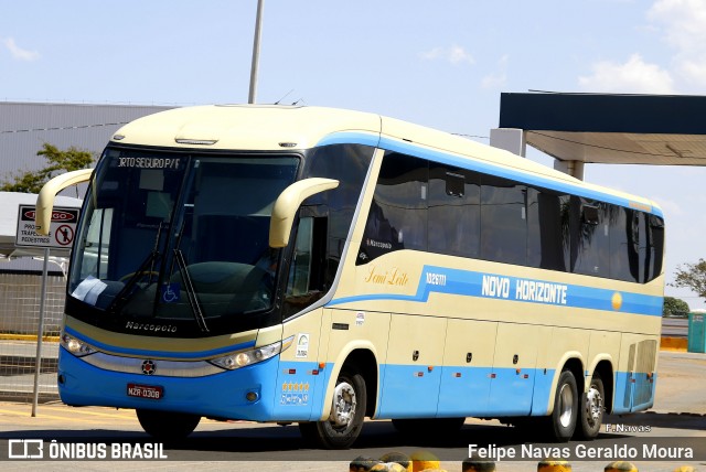 Viação Novo Horizonte 1026111 na cidade de Goiânia, Goiás, Brasil, por Felipe Navas Geraldo Moura . Número da foto: #7838153.