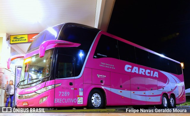 Viação Garcia 7289 na cidade de Ourinhos, São Paulo, Brasil, por Felipe Navas Geraldo Moura . Número da foto: #7838188.