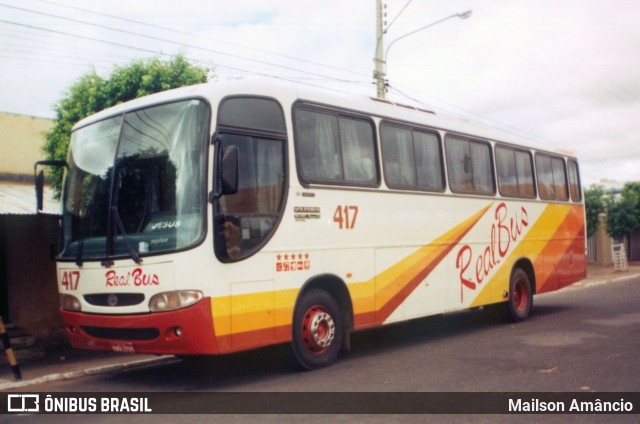 Real Bus 417 na cidade de Juazeiro do Norte, Ceará, Brasil, por Mailson Amâncio. ID da foto: 7837944.