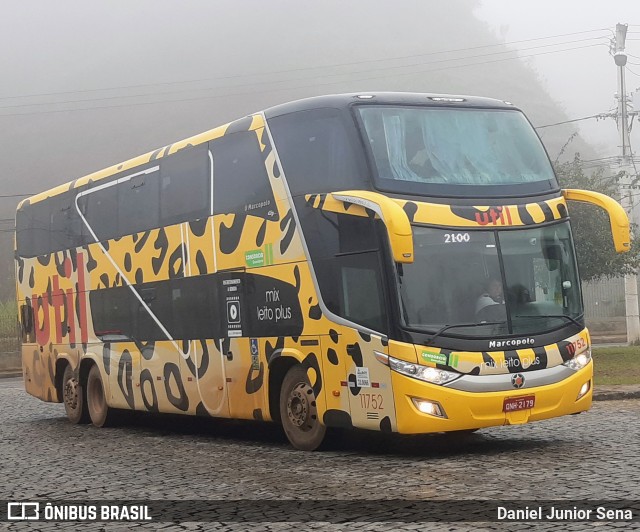 UTIL - União Transporte Interestadual de Luxo 11752 na cidade de Ouro Preto, Minas Gerais, Brasil, por Daniel Junior Sena. Número da foto: #7838721.