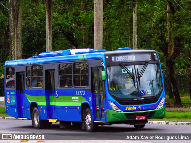 Rápido Expresso Fênix Viação 25273 na cidade de Cubatão, São Paulo, Brasil, por Adam Xavier Rodrigues Lima. Número da foto: #7839268.