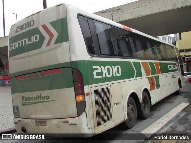 Empresa Gontijo de Transportes 21010 na cidade de Belo Horizonte, Minas Gerais, Brasil, por Hariel Bernades. ID da foto: 7839512.