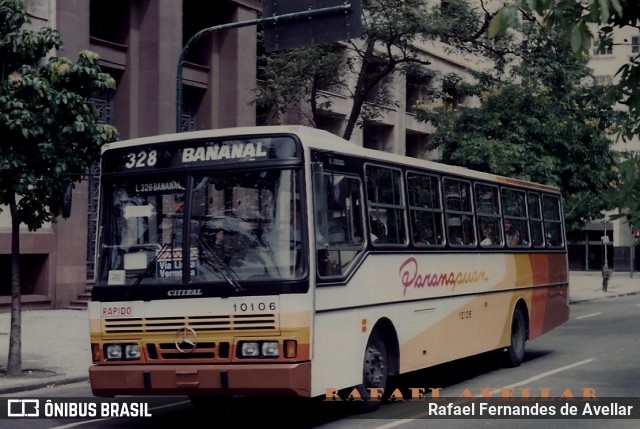 Transportes Paranapuan 10106 na cidade de Rio de Janeiro, Rio de Janeiro, Brasil, por Rafael Fernandes de Avellar. ID da foto: 7838811.