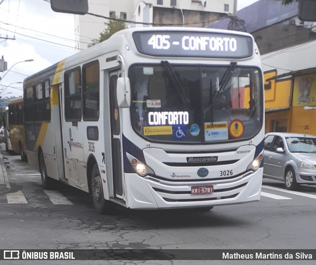 Viação Pinheiral 3026 na cidade de Volta Redonda, Rio de Janeiro, Brasil, por Matheus Martins da Silva. Número da foto: #7841085.