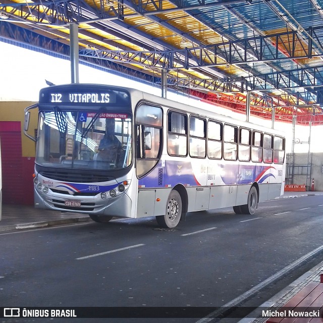 BBTT - Benfica Barueri Transporte e Turismo 1183 na cidade de Itapevi, São Paulo, Brasil, por Michel Nowacki. ID da foto: 7843961.