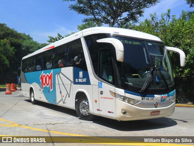 Auto Viação 1001 RJ 108.347 na cidade de São Paulo, São Paulo, Brasil, por William Bispo da Silva. ID da foto: 7840919.