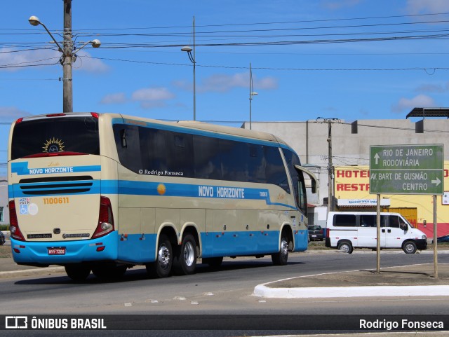 Viação Novo Horizonte 1100611 na cidade de Vitória da Conquista, Bahia, Brasil, por Rodrigo Fonseca. ID da foto: 7841881.