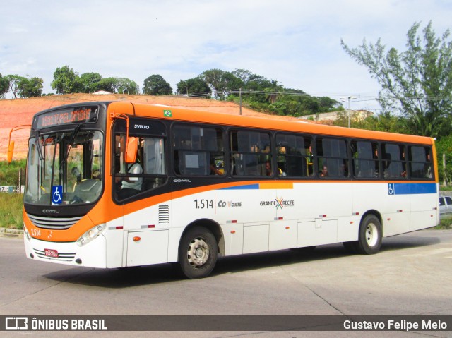 Itamaracá Transportes 1.514 na cidade de Paulista, Pernambuco, Brasil, por Gustavo Felipe Melo. ID da foto: 7842759.