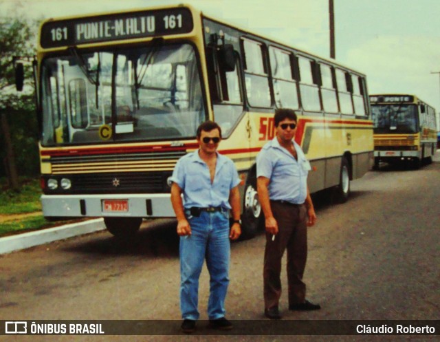 SOGIL - Sociedade de Ônibus Gigante Ltda. 161 na cidade de Gravataí, Rio Grande do Sul, Brasil, por Cláudio Roberto. ID da foto: 7843379.