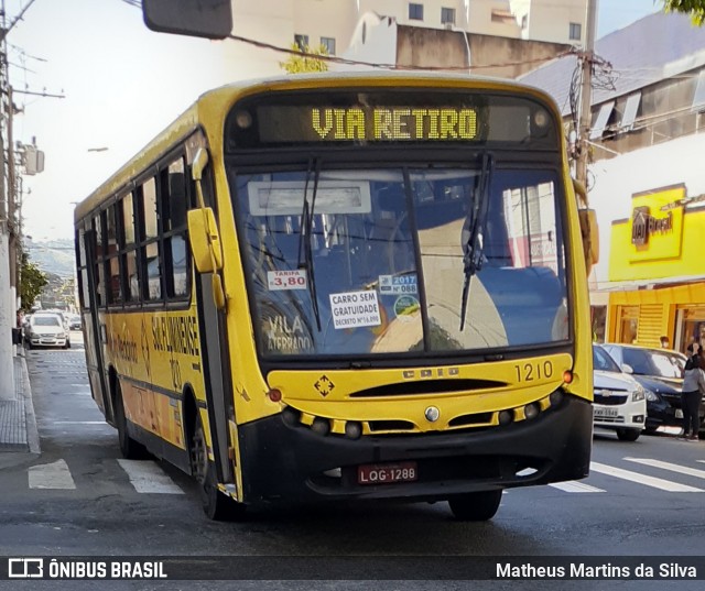 Viação Sul Fluminense 1210 na cidade de Volta Redonda, Rio de Janeiro, Brasil, por Matheus Martins da Silva. ID da foto: 7841070.