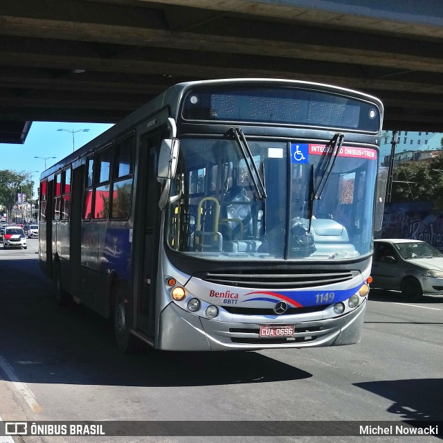 BBTT - Benfica Barueri Transporte e Turismo 1149 na cidade de Itapevi, São Paulo, Brasil, por Michel Nowacki. ID da foto: 7843972.