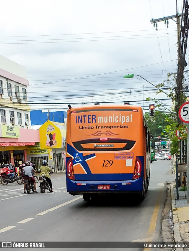 União Transportes 129 na cidade de Cuiabá, Mato Grosso, Brasil, por Guilherme Henrique. Número da foto: #7841906.