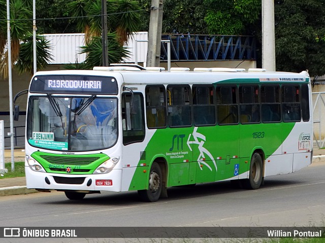 Cidade Verde Transporte Rodoviário Vitória da Conquista 1523 na cidade de Vitória da Conquista, Bahia, Brasil, por Willian Pontual. Número da foto: #7843123.