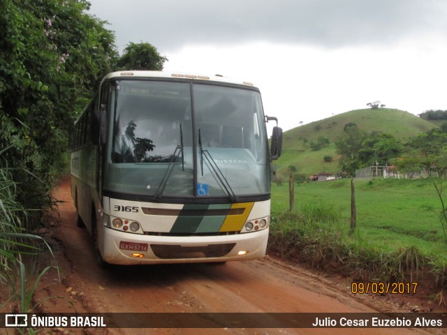 Empresa Gontijo de Transportes 3165 na cidade de Dom Silvério, Minas Gerais, Brasil, por Julio Cesar Euzebio Alves. ID da foto: 7841253.