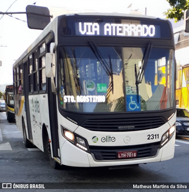 Viação Elite 2311 na cidade de Volta Redonda, Rio de Janeiro, Brasil, por Matheus Martins da Silva. ID da foto: 7841071.