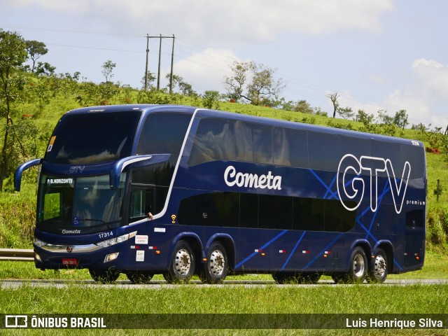 Viação Cometa 17314 na cidade de Três Corações, Minas Gerais, Brasil, por Luis Henrique Silva. Número da foto: #7843856.