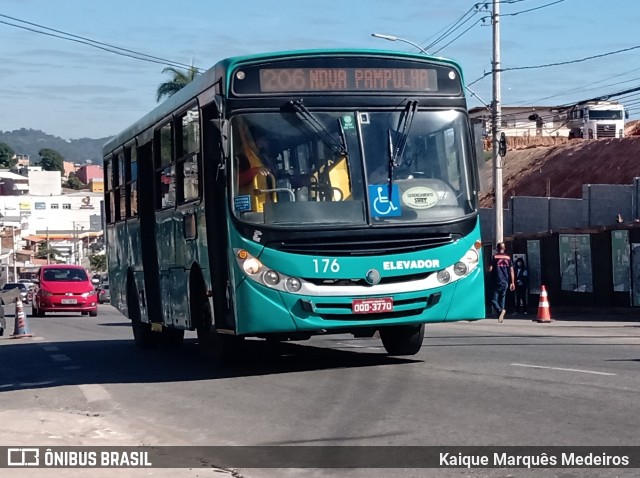 Justinópolis Transportes 176 na cidade de Ribeirão das Neves, Minas Gerais, Brasil, por Kaique Marquês Medeiros . Número da foto: #7844866.