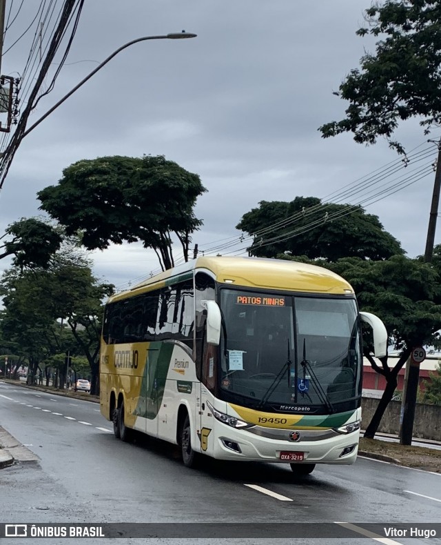 Empresa Gontijo de Transportes 19450 na cidade de Contagem, Minas Gerais, Brasil, por Vitor Hugo. ID da foto: 7845819.