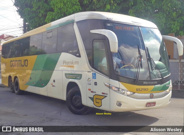 Empresa Gontijo de Transportes 18290 na cidade de Fortaleza, Ceará, Brasil, por Alisson Wesley. ID da foto: 7844939.