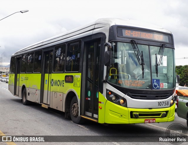 Viação Jardins 10758 na cidade de Belo Horizonte, Minas Gerais, Brasil, por Ruainer Reis. ID da foto: 7844454.