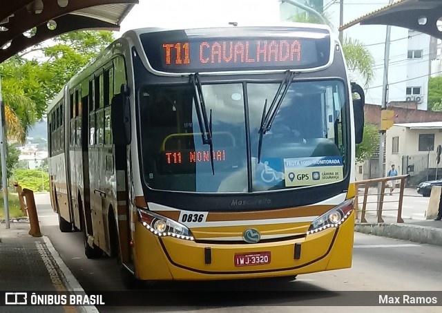 Companhia Carris Porto-Alegrense 0836 na cidade de Porto Alegre, Rio Grande do Sul, Brasil, por Max Ramos. Número da foto: #7847190.
