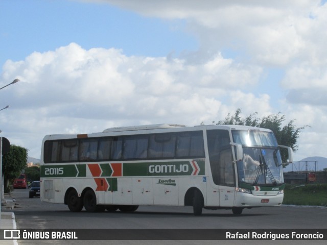 Empresa Gontijo de Transportes 20115 na cidade de Itabaiana, Sergipe, Brasil, por Rafael Rodrigues Forencio. ID da foto: 7849628.