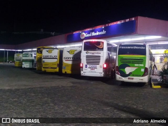 Empresa Gontijo de Transportes 17195 na cidade de João Monlevade, Minas Gerais, Brasil, por Adriano  Almeida. ID da foto: 7848834.