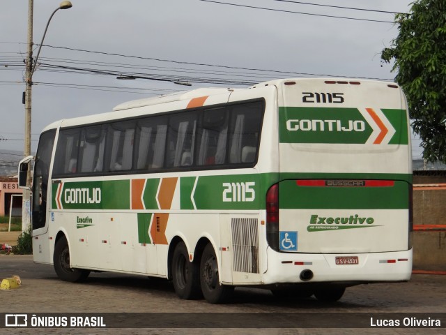 Empresa Gontijo de Transportes 21115 na cidade de Vitória da Conquista, Bahia, Brasil, por Lucas Oliveira. ID da foto: 7847306.