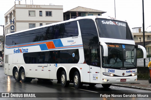 VUSC - Viação União Santa Cruz 2400 na cidade de Balneário Camboriú, Santa Catarina, Brasil, por Felipe Navas Geraldo Moura . Número da foto: #7848672.