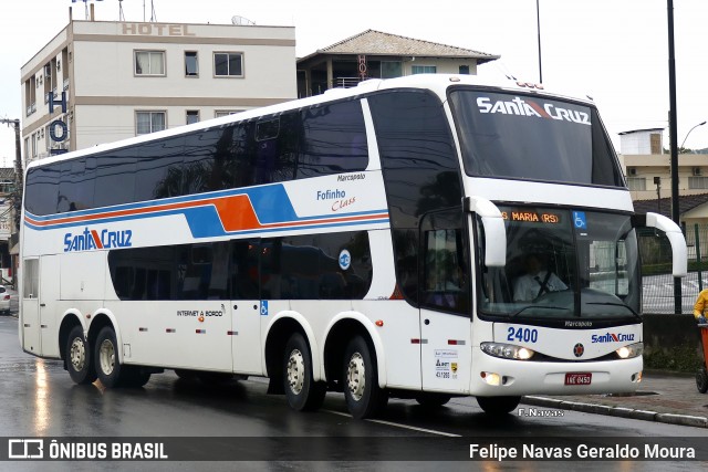 VUSC - Viação União Santa Cruz 2400 na cidade de Balneário Camboriú, Santa Catarina, Brasil, por Felipe Navas Geraldo Moura . ID da foto: 7848672.