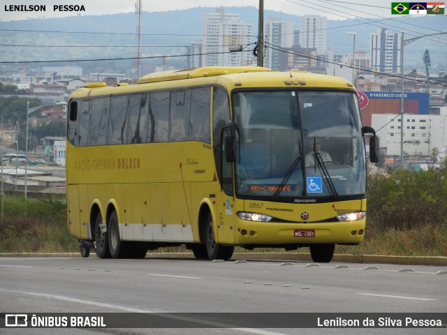 Viação Itapemirim 5867 na cidade de Caruaru, Pernambuco, Brasil, por Lenilson da Silva Pessoa. Número da foto: #7848865.