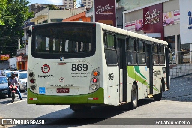 Viação Pirajuçara 869 na cidade de Taboão da Serra, São Paulo, Brasil, por Eduardo Ribeiro. ID da foto: 7847153.