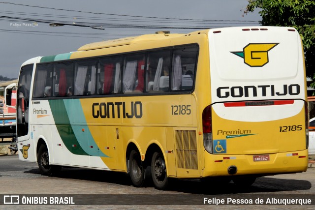 Empresa Gontijo de Transportes 12185 na cidade de Vitória da Conquista, Bahia, Brasil, por Felipe Pessoa de Albuquerque. ID da foto: 7796032.