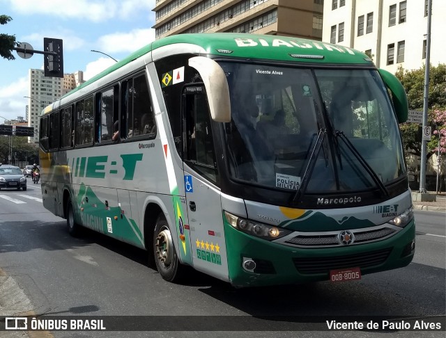 EBT - Expresso Biagini Transportes 8005 na cidade de Belo Horizonte, Minas Gerais, Brasil, por Vicente de Paulo Alves. ID da foto: 7796206.