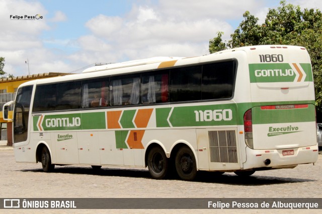 Empresa Gontijo de Transportes 11860 na cidade de Vitória da Conquista, Bahia, Brasil, por Felipe Pessoa de Albuquerque. Número da foto: #7796026.