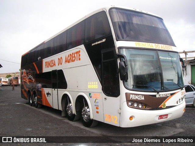 Auto Viação Princesa do Agreste 2812 na cidade de Recife, Pernambuco, Brasil, por Jose Diemes  Lopes Ribeiro. ID da foto: 7794043.