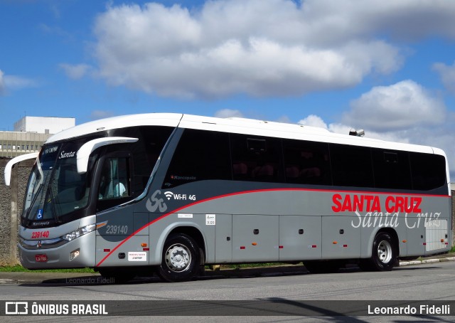 Viação Santa Cruz 239140 na cidade de São Paulo, São Paulo, Brasil, por Leonardo Fidelli. Número da foto: #7795088.