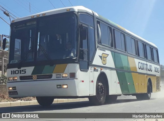 Empresa Gontijo de Transportes 11015 na cidade de Belo Horizonte, Minas Gerais, Brasil, por Hariel Bernades. ID da foto: 7795598.