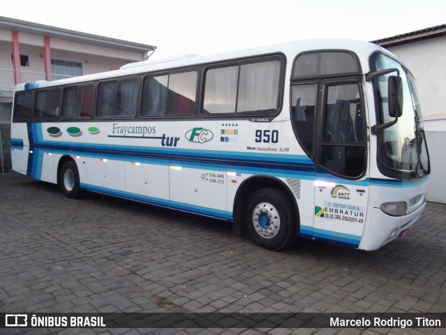 Fraycampos Transportes 950 na cidade de Campos Novos, Santa Catarina, Brasil, por Marcelo Rodrigo Titon. ID da foto: 7793806.