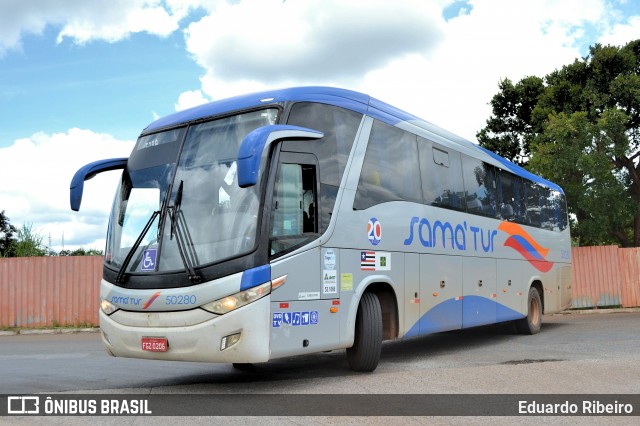 Samatur Transporte e Turismo 50280 na cidade de Brasília, Distrito Federal, Brasil, por Eduardo Ribeiro. Número da foto: #7797271.