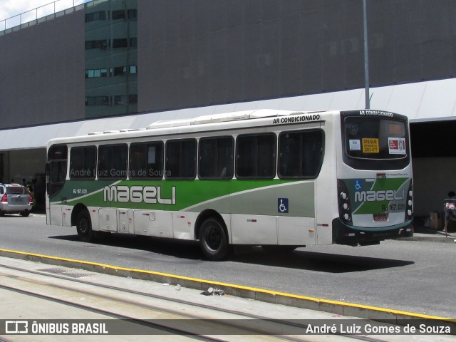 Transportes Mageli RJ 167.031 na cidade de Rio de Janeiro, Rio de Janeiro, Brasil, por André Luiz Gomes de Souza. ID da foto: 7797029.