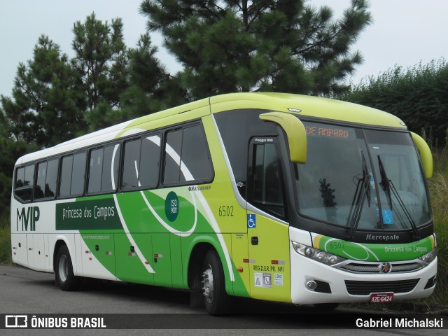 Expresso Princesa dos Campos 6502 na cidade de Ponta Grossa, Paraná, Brasil, por Gabriel Michalski. ID da foto: 7794384.