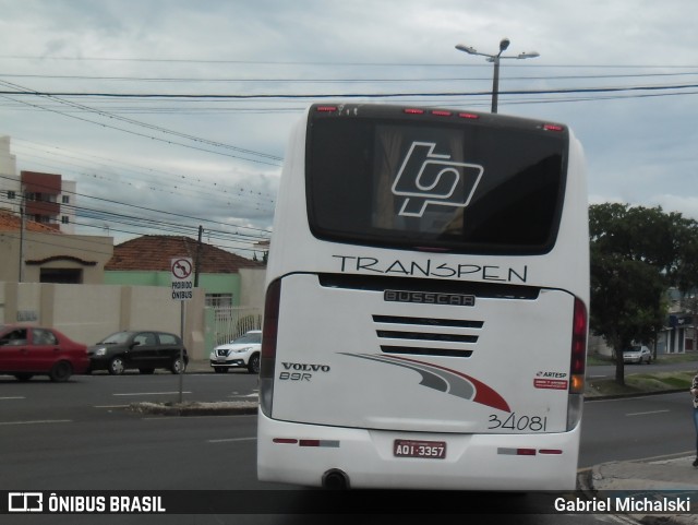 Transpen Transporte Coletivo e Encomendas 34081 na cidade de Ponta Grossa, Paraná, Brasil, por Gabriel Michalski. Número da foto: #7794375.
